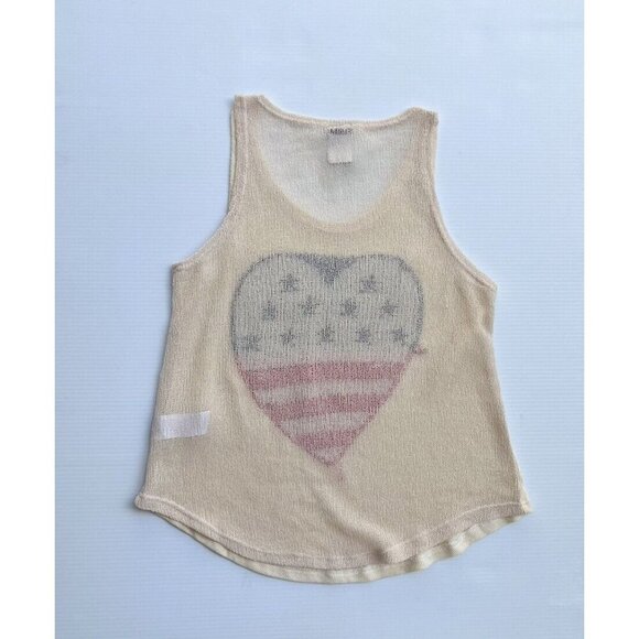 Swell Big Girls Knit I Heart The USA Flag Tank Top Size 14 - Picture 2 of 8